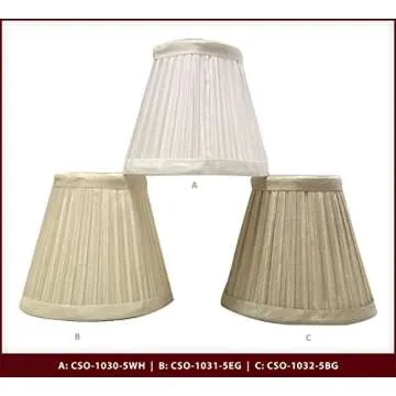 Elegant Royal Designs Clip-On Empire Lamp Shades - 6 Pack