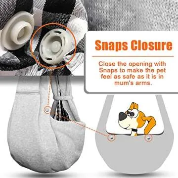 Tomkas Small Dog Sling Carrier for 3-10 lbs Pets