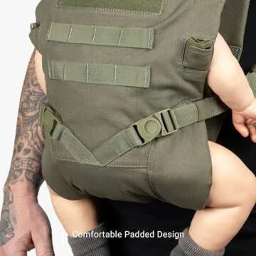 TBG Tactical Baby Carrier - Comfortable for Dads on the Go