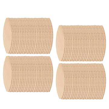 YWBL-WH 100Pcs Number 0 Beech wood Joining Biscuits Board Docking Tool (0#)