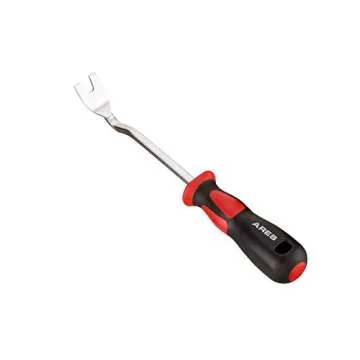 ARES 70227 - Ergonomic Plastic Fastener Remover - Sturdy A+ Grade Stainless Steel Construction - Ergonomic Handle Enhances Grip - Reduces Damage to Panels and Loss of Clips