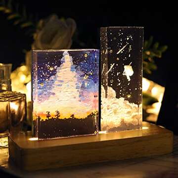 LET'S RESIN Epoxy Resin Molds, Resin Casting Molds Silicone Square Ball Molds 9PCS Different Sizes, Silicone Resin Molds for Resin Jewelry, Soap, Dried Flower Leaf, DIY Fans