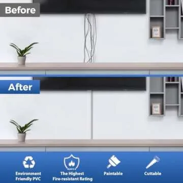 ZhiYo CMR02 Cord Hider, 31.5in Cable Management Kit