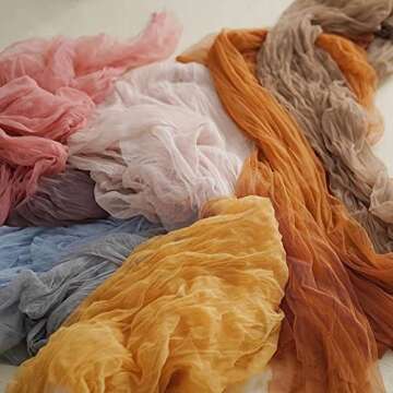 Rustic Cheesecloth Table Runner - Elegant & Versatile