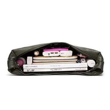 Ashioup Hobo Bags for Women Soft PU Leather Slouchy Shoulder Bag Green Purse