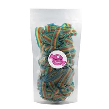 Smarty Stop Sour Candy Belts 1 lb - Chewy Rainbow Treat