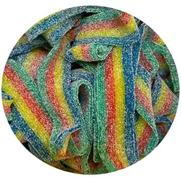 Smarty Stop Sour Candy Belts 1 lb - Chewy Rainbow Treat
