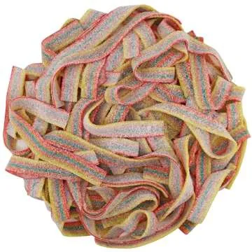 Smarty Stop Sour Candy Belts 1 lb - Chewy Rainbow Treat