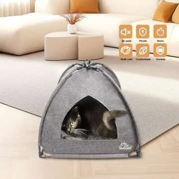 Winsterch Cozy Cat Bed Cave for Indoor Cats