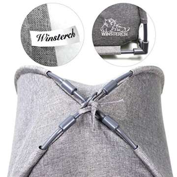 Winsterch Cozy Cat Bed Cave for Indoor Cats