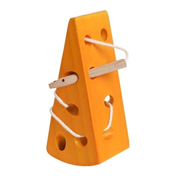 Wooden Lacing Cheese Toy for Children 3-5 Years