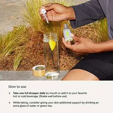 Rae Skin Hydration Drops - Liquid Hyaluronic Acid Supplement for Women - Supports Healthy, Glowing Skin - Vegan, Gluten Free, Non GMO - 60 Day Supply