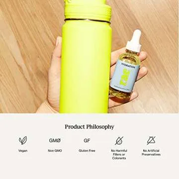 Rae Skin Hydration Drops - Liquid Hyaluronic Acid Supplement for Women - Supports Healthy, Glowing Skin - Vegan, Gluten Free, Non GMO - 60 Day Supply