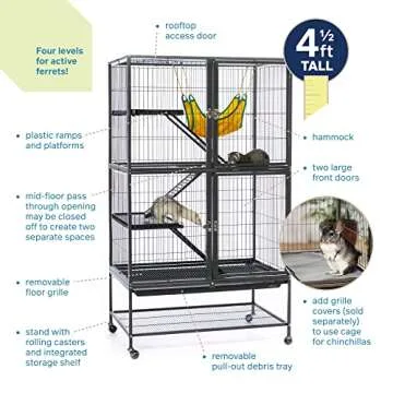 Fiesty Ferret Home – Spacious & Sturdy Small Animal Cage