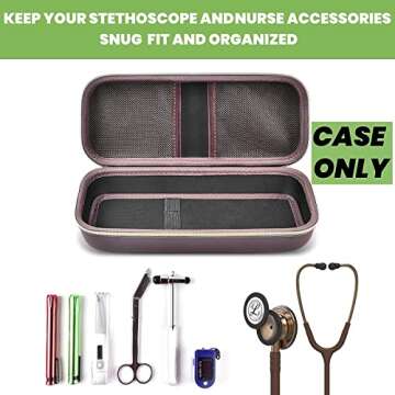 Stethoscope Case Compatible with 3M Littmann Classic III Monitoring/Lightweight II S.E/Cardiology IV...