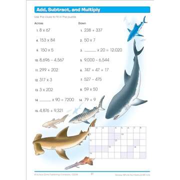 Enhance Math Skills with School Zone - Math Basics 4 Workbook