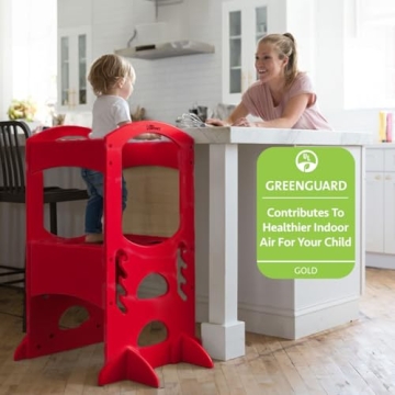 Kids Learning Tower Adjustable Height Kitchen Helper