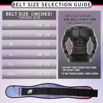 RitFit Weight Lifting Belt - Maximum Support for Lifts