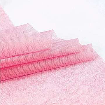 20pcs Disposable MassageTable Cover, Fitted Spa Bed Sheets Pink Elastic Bed Sheets for Spa Tattoos Protective Massage Table Cover Barrier