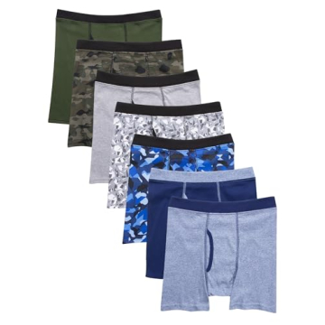 Hanes Boys' and Toddler Underwear, Comfort Flex Boxer Briefs - 7 Pack