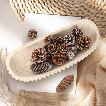 Artisan Decorative Wooden Bowl for Rustic Home Decor