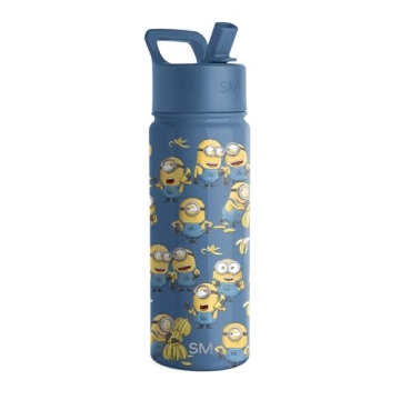 Simple Modern Minions Kids Water Bottle with Straw Lid | Reusable Insulated Stainless Steel Cup for ...