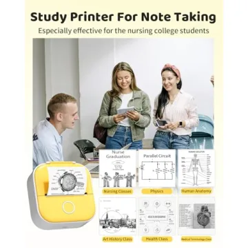 Ponek Mini Sticker Printer Bluetooth Inkless Portable