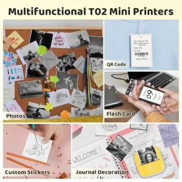 Ponek Mini Sticker Printer Bluetooth Inkless Portable