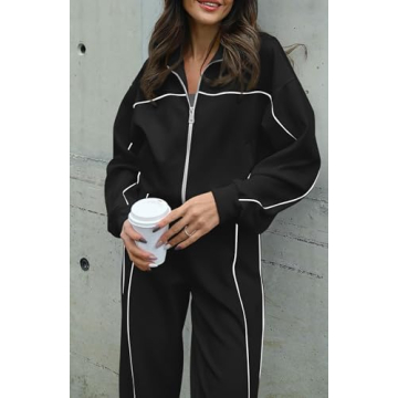 Stylish BTFBM Women's Two Piece Tracksuit for Fall