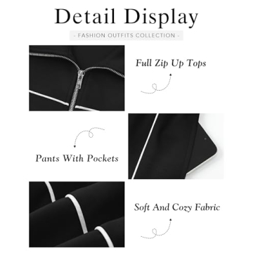 Stylish BTFBM Women's Two Piece Tracksuit for Fall