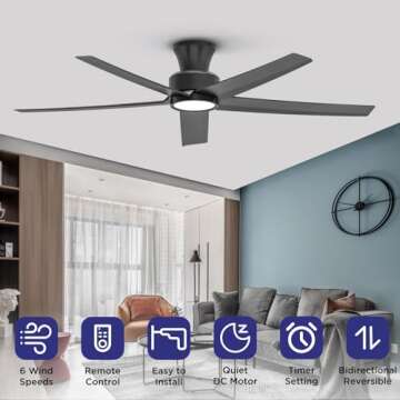 ocioc 52 inch Ceiling Fans with Lights