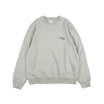 Arnodefrance Rolling Loud LA Sweatshirt Hip Hop Rapper Graffiti Print Sweatshirts Crew Neck Cotton Sweatshirt Apricot