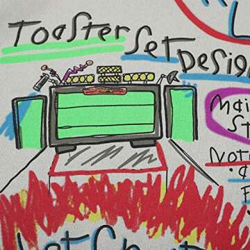 Arnodefrance Rolling Loud LA Sweatshirt Hip Hop Rapper Graffiti Print Sweatshirts Crew Neck Cotton Sweatshirt Apricot