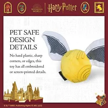 Harry Potter Snitch Dog Toy - Fun Squeaker for Pets