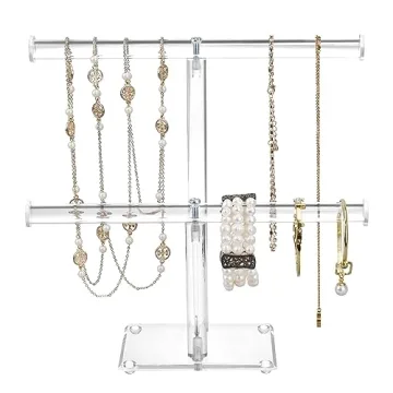 MOOCA Deluxe Clear Acrylic Jewelry Organizer for Stylish Storage