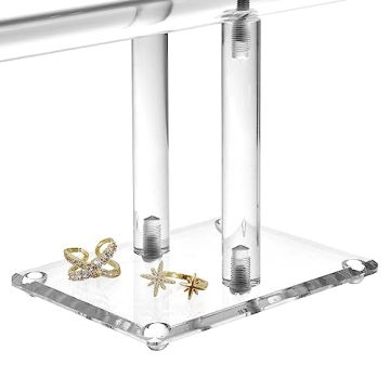 MOOCA Deluxe Clear Acrylic Jewelry Organizer for Stylish Storage