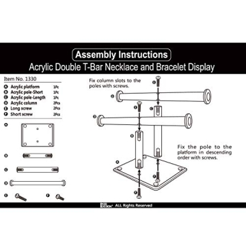 MOOCA Deluxe Clear Acrylic Jewelry Organizer for Stylish Storage