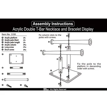 MOOCA Deluxe Clear Acrylic Jewelry Organizer for Stylish Storage