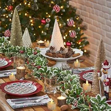 LULUBRO Gold Led Tea Lights for Elegant Occasions | 6 Pack