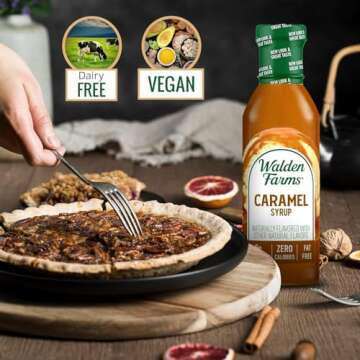 Walden Farms Caramel (2 bottles) SYRUP, Sugar Free, Calorie Free, Fat Free, Carb Free, Gluten Free (24 oz) by Walden Farms