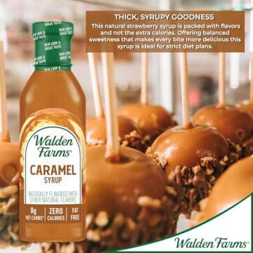 Walden Farms Caramel (2 bottles) SYRUP, Sugar Free, Calorie Free, Fat Free, Carb Free, Gluten Free (24 oz) by Walden Farms