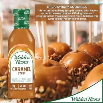 Walden Farms Caramel (2 bottles) SYRUP, Sugar Free, Calorie Free, Fat Free, Carb Free, Gluten Free (24 oz) by Walden Farms