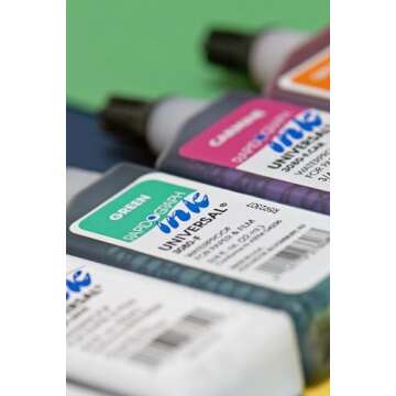 Koh-I-Noor Dye-Based Universal Drawing Ink 0.75 Oz. Bottle, Black