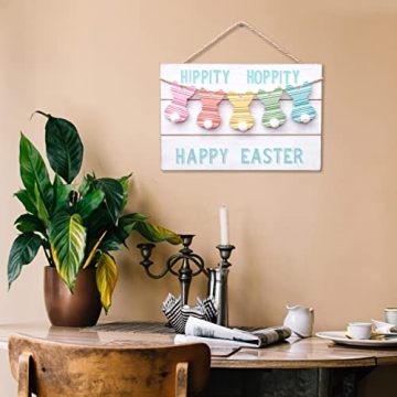Valery Madelyn Happy Easter Wooden Hanging Sign for Decor