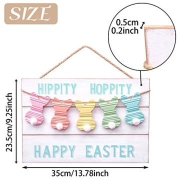 Valery Madelyn Happy Easter Wooden Hanging Sign for Decor