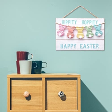 Valery Madelyn Happy Easter Wooden Hanging Sign for Decor