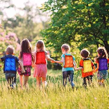 24 Pack Building Block Party Favor Bags for Kids