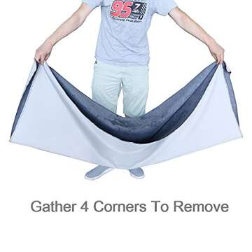 Peepeego Non-Slip Dog Pad 65 x 48, Washable Puppy Pads with Fast Absorbent, Waterproof for Training, Whelping for Puppy Playpen