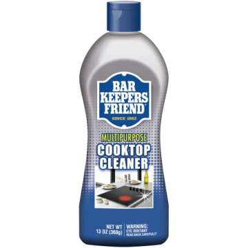 Bar Keepers Friend Cooktop Cleaner (2 x13 oz) Multipurpose Liquid Stovetop Cleanser - Safe for Use o...