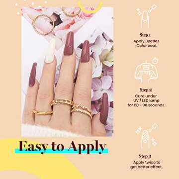 beetles Gel Nail Polish, 1Pcs 0.5Oz 15ml Dusty Rose Nail Polish Dried-Rose Dusty Pink Fall Soak Off UV LED Nail Lamp Nail Art Manicure Salon DIY Home Solid Gel Nail Design Decoration for Women